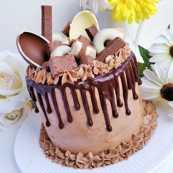 DRIP CAKE de chocolate pausayplato